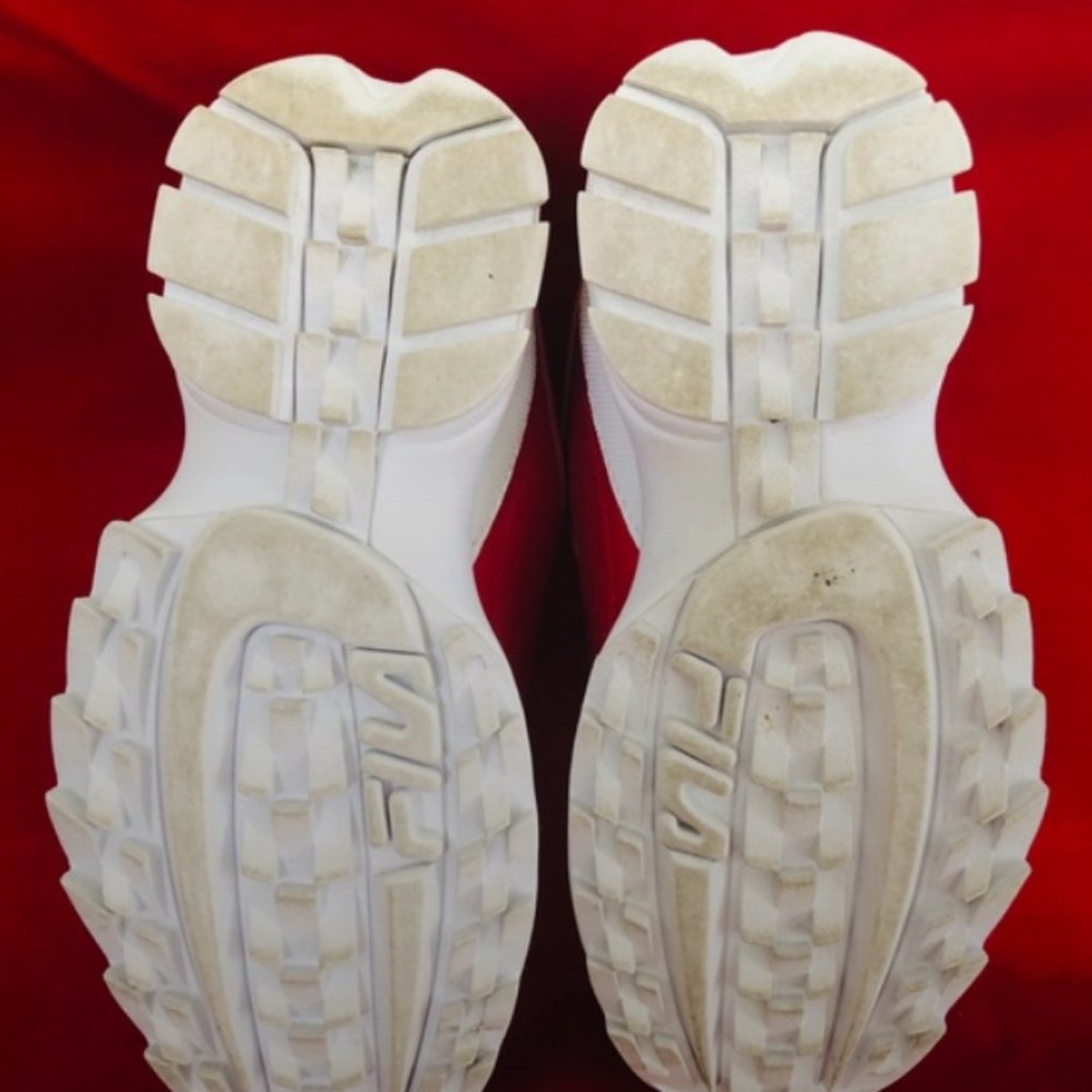 Fila Disruptor 2 Premium Red Sneakers 7 - Picture 7 of 11